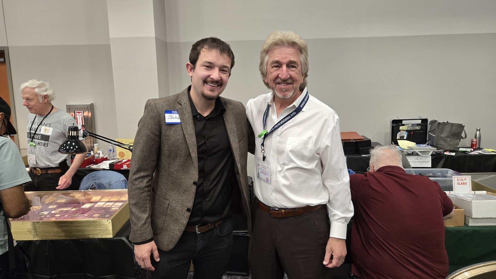 Blake Alma meeting Jeff Garrett for the first time