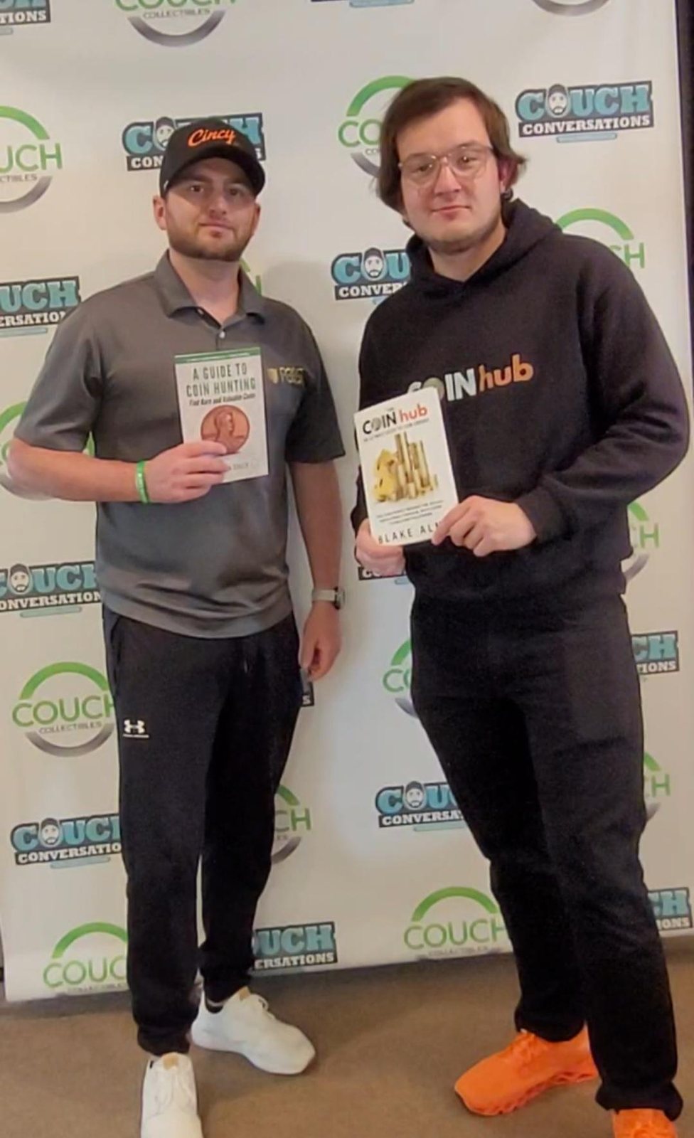 Blake Alma with coin influencer, Justin Couch