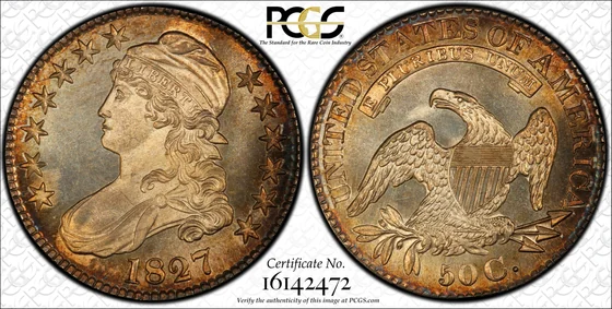 1827 Capped Bust Half Dollar, Proof