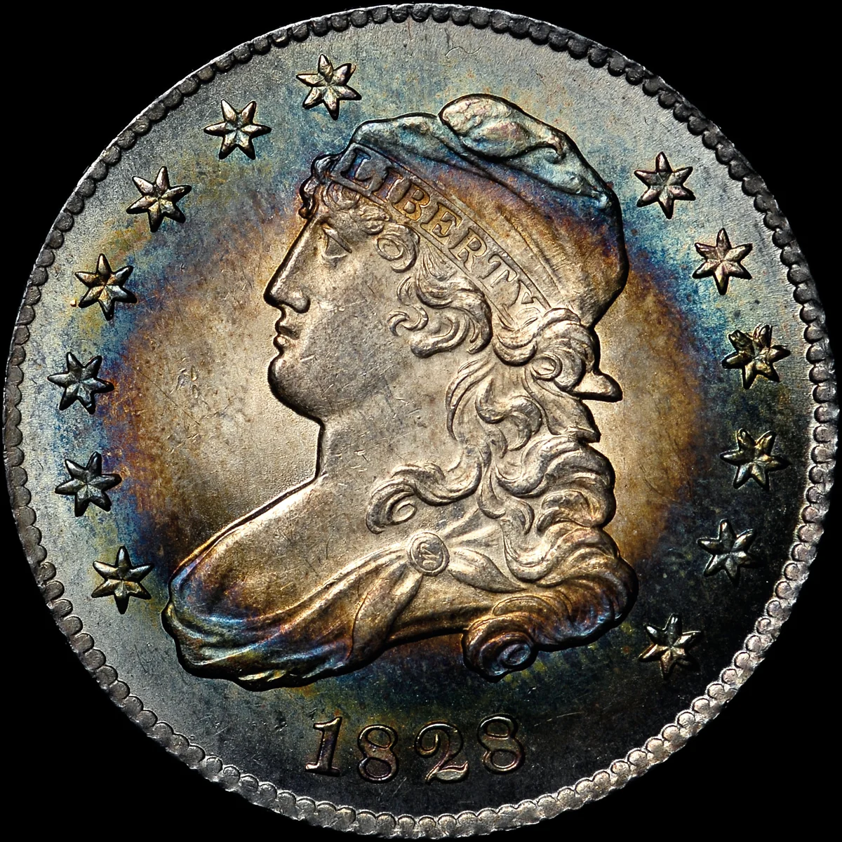 1828 25/50C Capped Bust Quarter