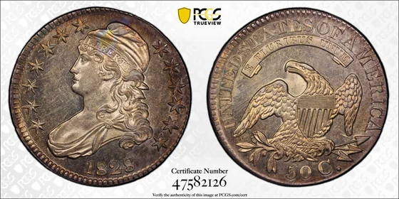 1828 Capped Bust Half Dollar, Proof