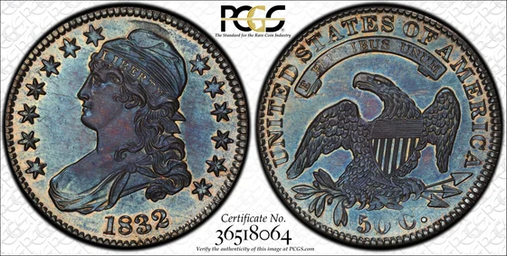 1832 Capped Bust Half Dollar, Proof