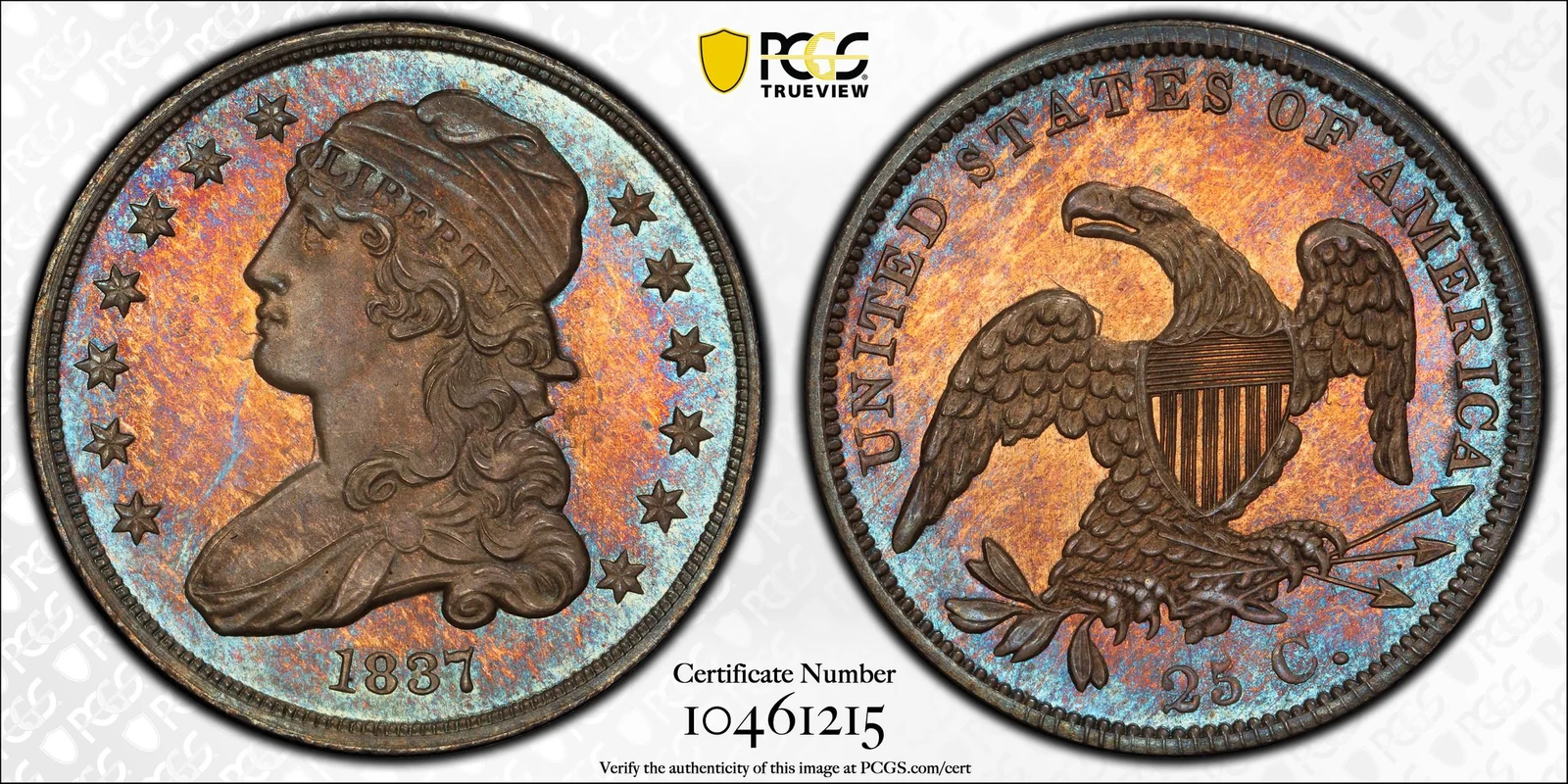 1837 Capped Bust Quarter