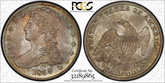 1839-O Capped Bust Half Dollar
