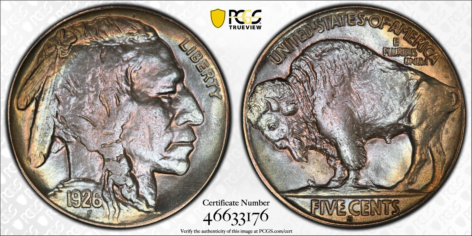 Representative 1926-S Buffalo nickel, not an identified listed auction specimen