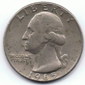1965 Washington quarter used to explain when U.S. quarters stopped being silver