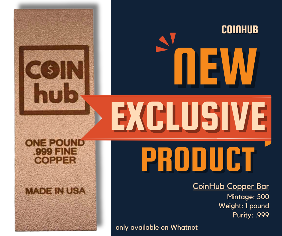 Introducing CoinHub's Exclusive One-Pound Copper Bars: A Limited Edition Release