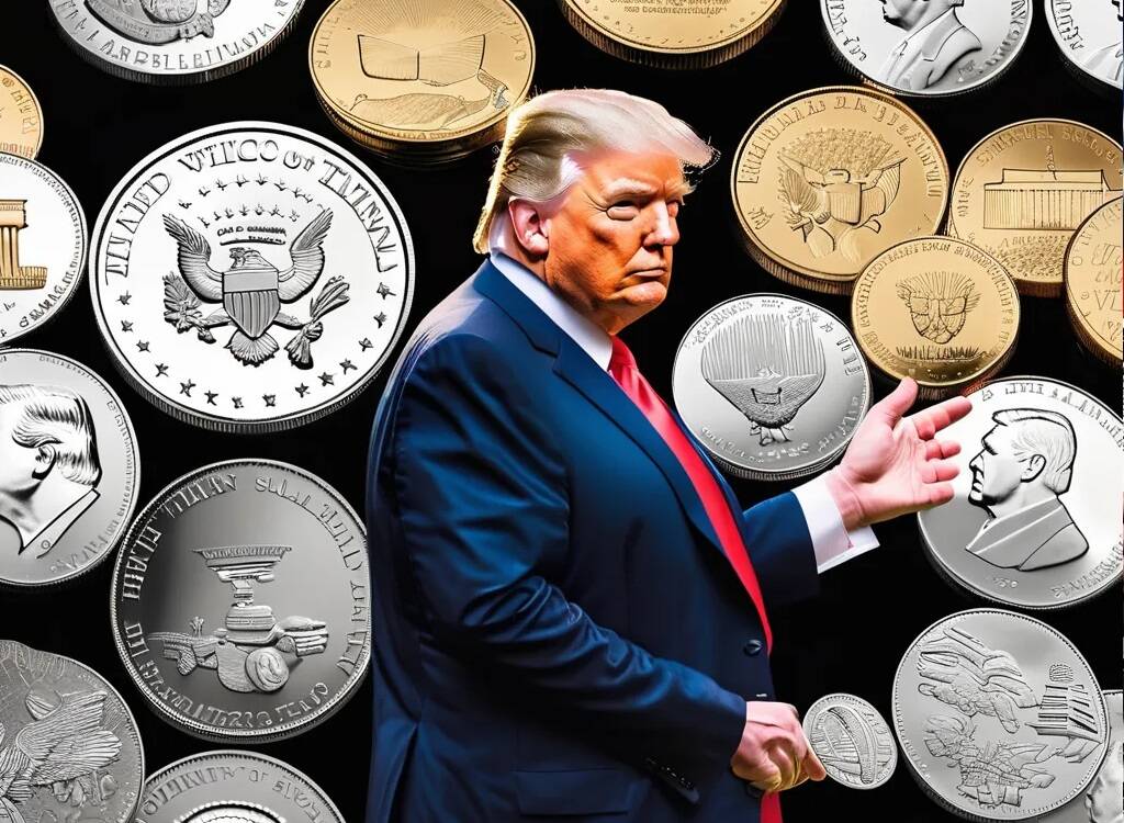 Donald Trump and coins