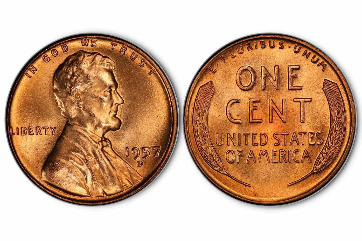 1957 Wheat Penny Value