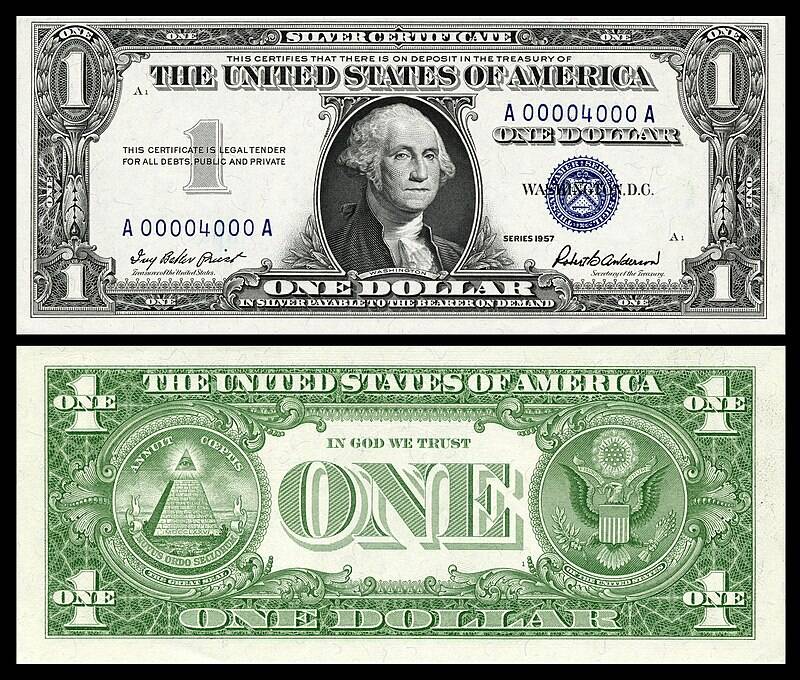 1957 dollar bill value