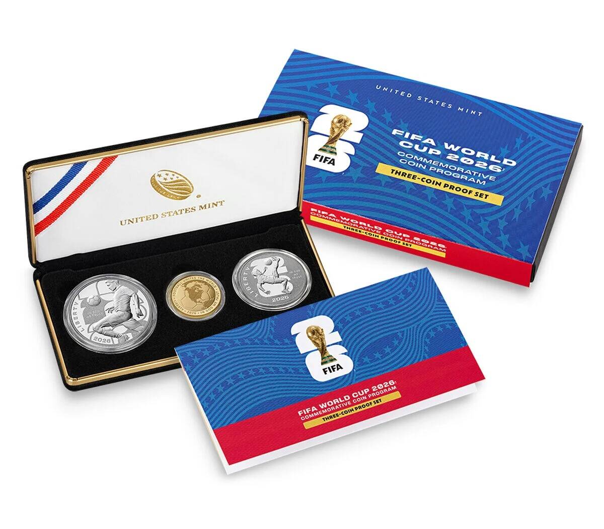 U.S. Mint 2026 FIFA World Cup three-coin proof set