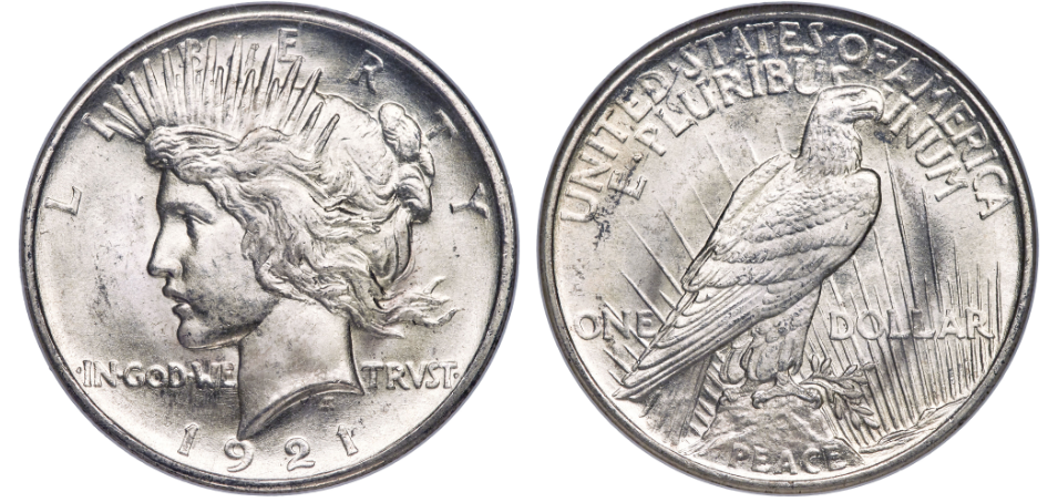 1921 Peace Dollar