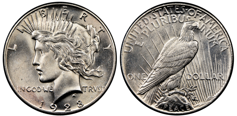 1928 Peace Dollar